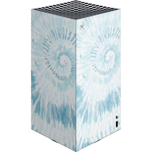 Blue and White Tie Dye XBox Series X Digital Edition Console Skin
